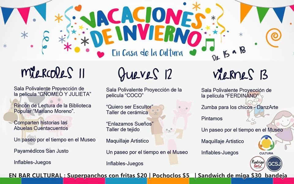 Vacaciones de Invierno en la Casa de la Cultura