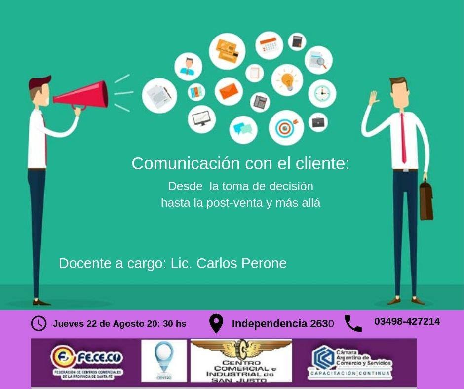 Comunicación al cliente, nueva capacitación del Centro Comercial