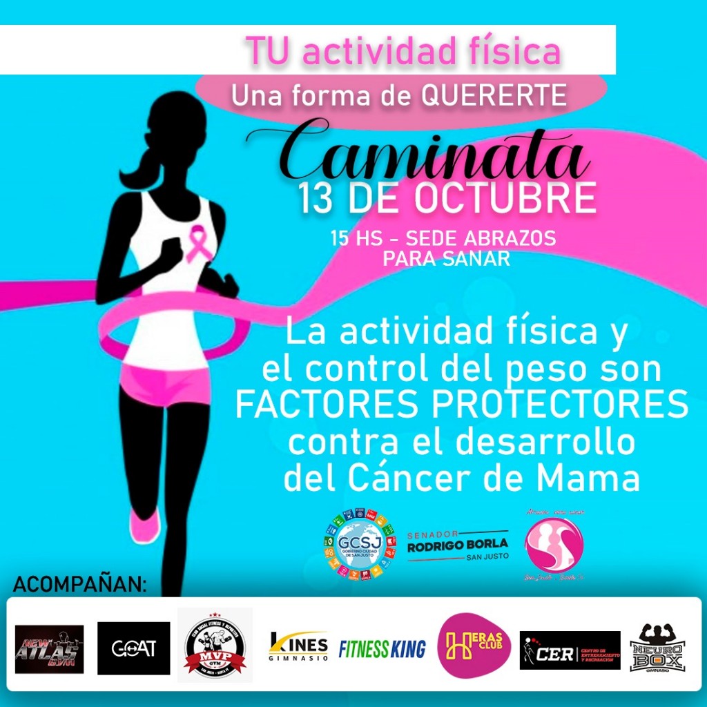 Abrazos para Sanar invita a su caminata Rosa del 13 de octubre